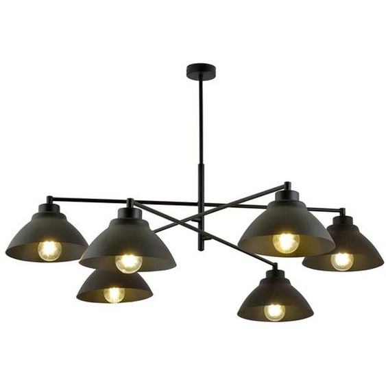 Lustre MAVERICK 6 Blanc/Noir