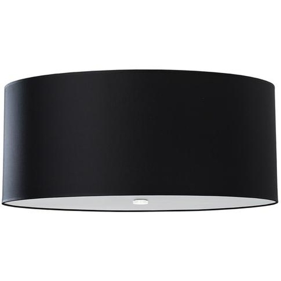 Lustre OTTO 70 noir 6xE27 15W tissu/verre/acier 35x70x70cm Sollux Lighting
