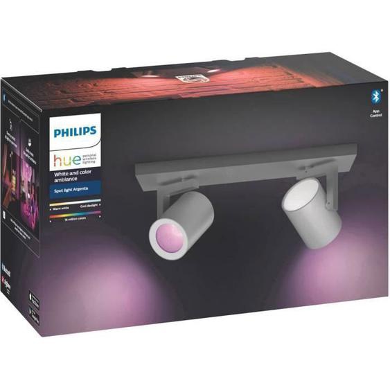 LUSTRE - SUSPENSION | Projecteur de plafond 14 W 2x GU10 Philips Lighting Argenta 50622/48/P7 aluminium 1 pc(s)