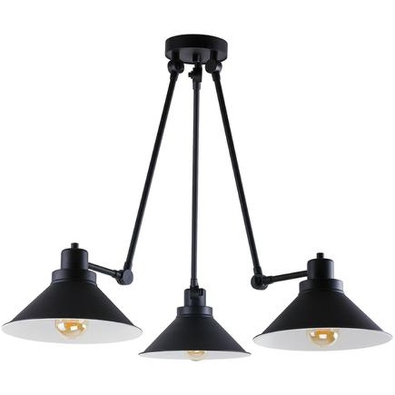 Lustre TECHNO noir et blanc 3xE27x60W en métal, dimensions : 65x160x25 cm, IP20, Nowodvorski Lighting
