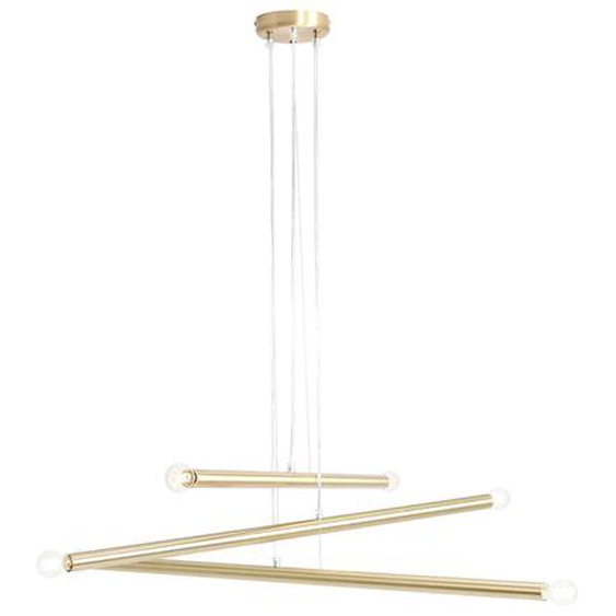 Lustre TUBO 10CR laiton 105 cm