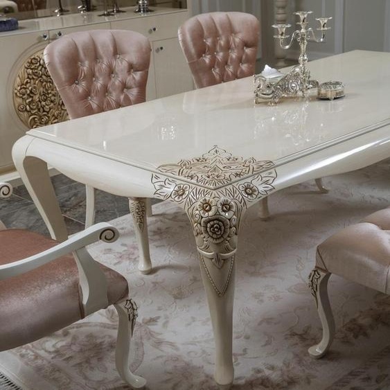 Luxe Table de salle à manger design Tables en bois Meubles italiens 228cm
