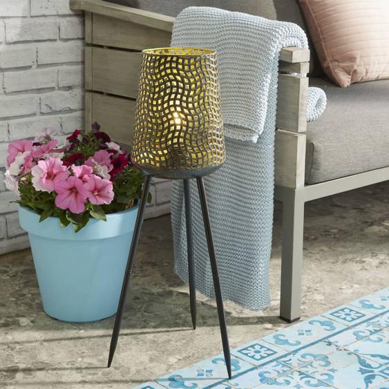 Luxform Lampe à LED de jardin Beehive Trépied Bronze