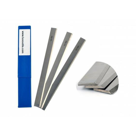 Luxoutils - Jeu de 3 fers réaffutables 260mm rabot dégau Kity Lurem