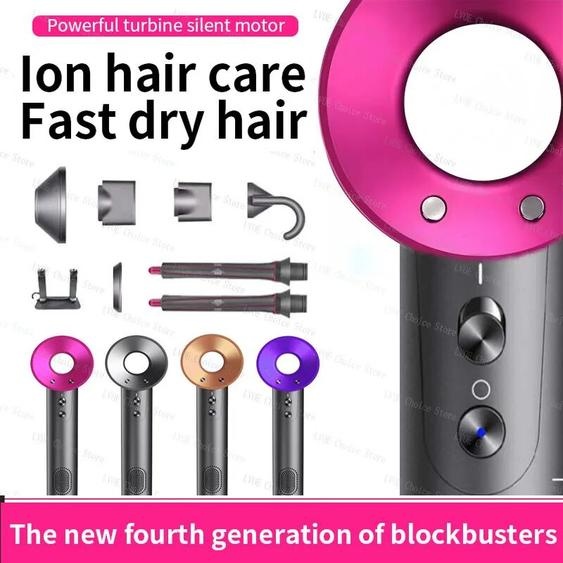 LVOE Sèche-cheveux professionnel haute vitesse 1600W puissant maison faible bruit rapide négatif lonic sèche-cheveux hôtel électrique Salon sèche-cheveux