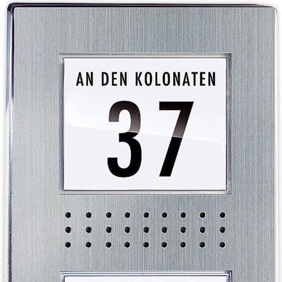 M-E MODERN-ELECTRONICS Interphone-portier filaire Unité extérieure ADV 110.1 EG 1 maison familiale inox (ADV 110.1 EG)