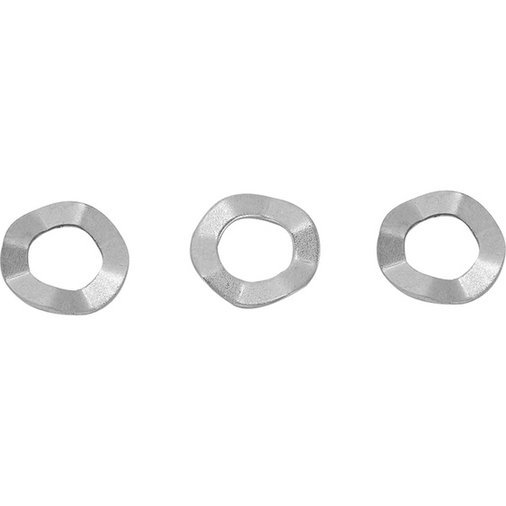 M8 50pcs Stainless Steel Wave Washer Gasket Spring Washers Lock Tools (Rondelles ondulées en acier inoxydable)