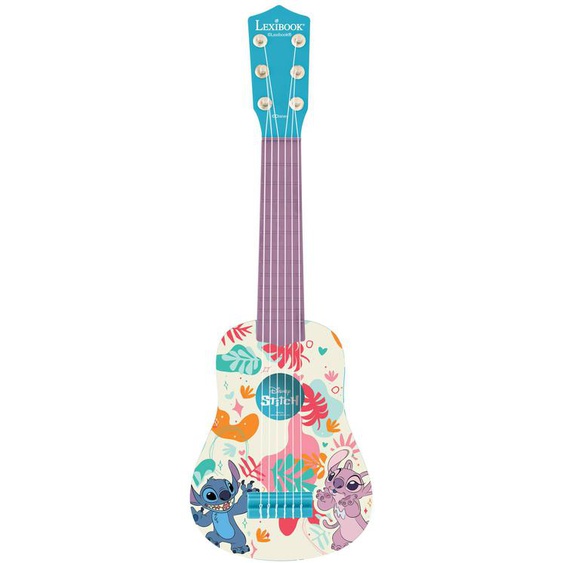 Ma Première Guitare Stitch - 6 Cordes En Nylon, 53 Cm, Guide Inclus Bleu