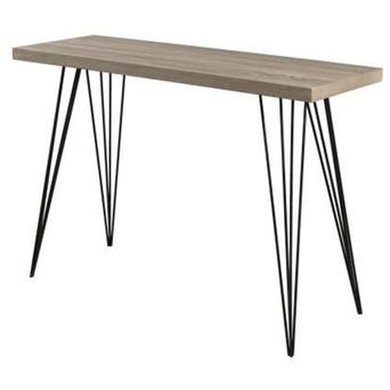 MACABANE FLEUR - Console rectangulaire pieds métal scandi