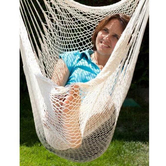 MacaMex Filet mexicain hamac naturel nature - beige Coton  Taille grand   max 100 kg Coton