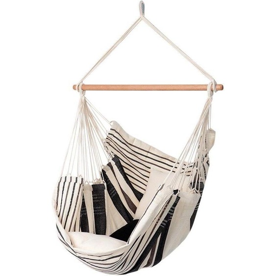 MacaMex Relaxa Cafe Fauteuil suspendu coton brun, beige ™ Chaise suspendue