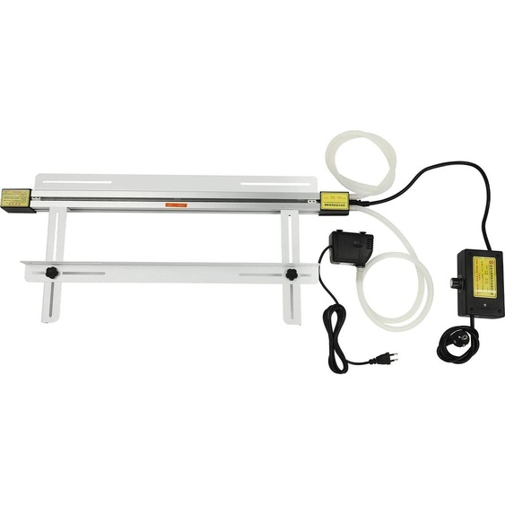 Machine à cintrer à chaud pour acrylique/PVC - Machine à cintrer les plaques en plastique - Longueur de travail 60 cm - Puissance 1000 W - Prise UE 220 V - Avec support - Marron clair