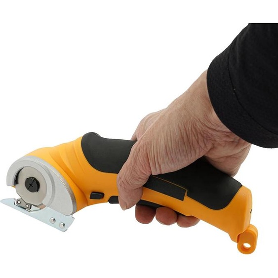 Machine à découper les tissus, poignée ergonomique, polyvalente pour différents matériaux, jaune