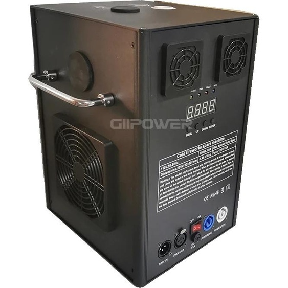 Machine à étincelles froides, puissance 700W,DMX, 1 machines, 700W