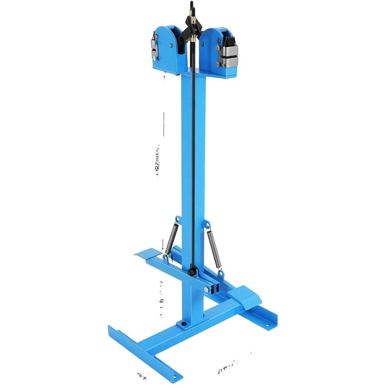 Machine à étirer par rétraction, structure en fer robuste, formage polyvalent des métaux, bleu