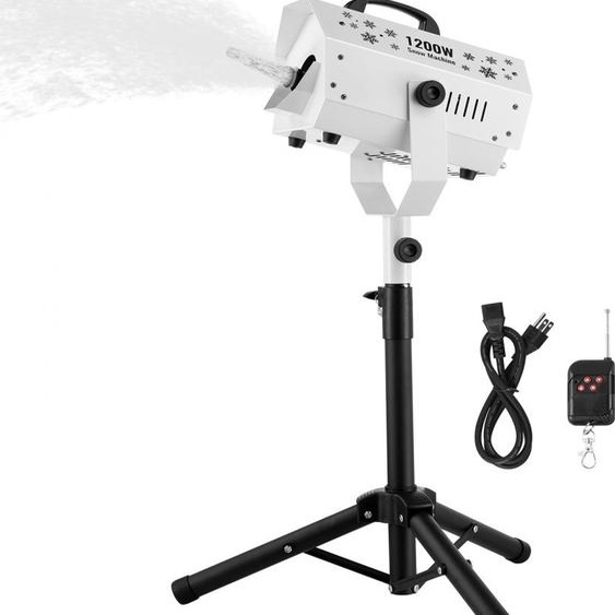 Machine à neige 1200W - Générateur de neige avec support réglable en hauteur - Usine à neige professionnelle pour les événements hivernaux
