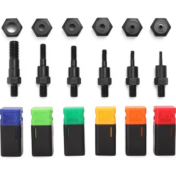 Machine à riveter manuelle BT-605 Outils de rivetage avec matrices pour écrous M3-M10