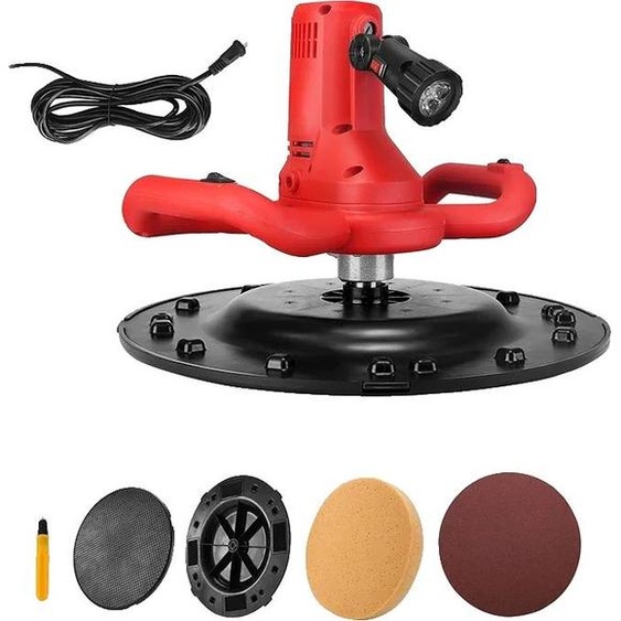 Machine à stratifier le béton électrique, vitesse réglable, design ergonomique, rouge