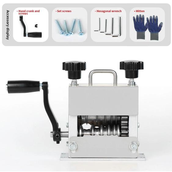 Machine de dénudage de câbles - Manuelle et à perceuse - 6 canaux - 3 à 17 mm - Pour fils de cuivre - Perceuse non incluse - Argent