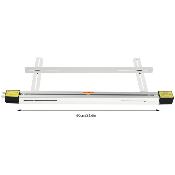 Machine de pliage acrylique - Machine de thermoformage pour plastique/PVC - Longueur de travail : 60 cm - 1000 W - 110–240 V - Livrée avec support - Alliage daluminium - Couleur : gris