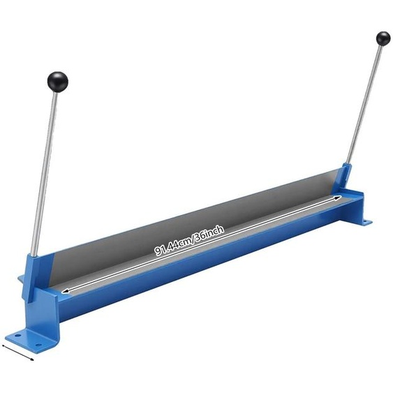 Machine de pliage de tôles, angle de pliage réglable, construction durable, couleur bleue