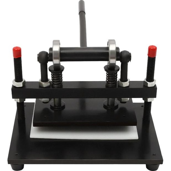 Machine manuelle à découper le cuir, 360x270mm dimensions au sol, 1,5 tonnes de pression, noir