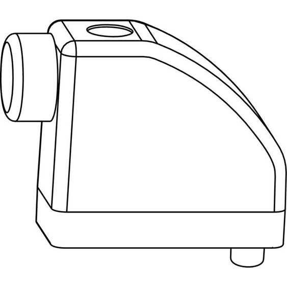 MACO HS butoir, distance entre les vantaux 28 mm, argent (101680)
