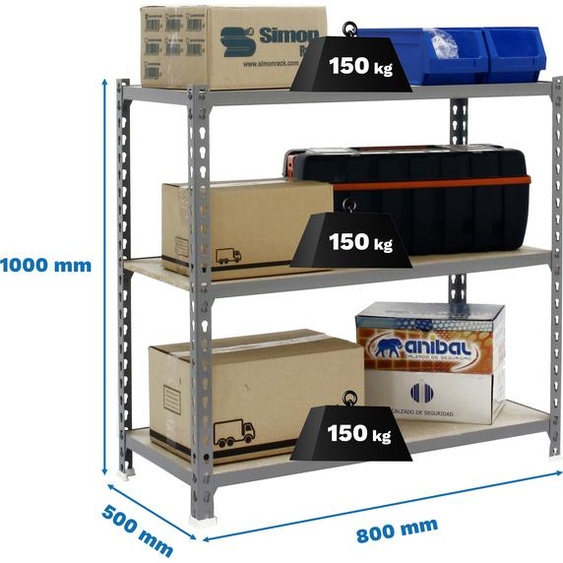 MADERCLICK MINI 3/500 1000 Bande métallique CINZA/MADEIRA
