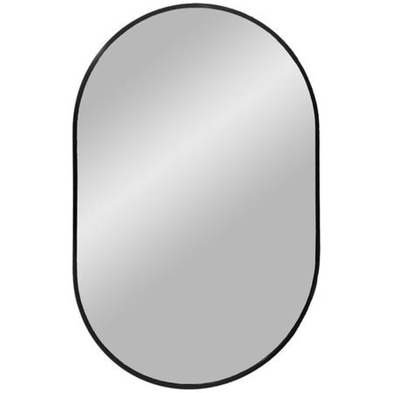 Madrid - Miroir ovale en métal 50x80cm - Couleur - Noir