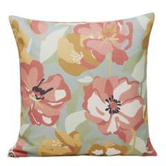 MADURA - Housse de coussin Adelise Tamisant en Prairie de fleurs imprimée Ecru
