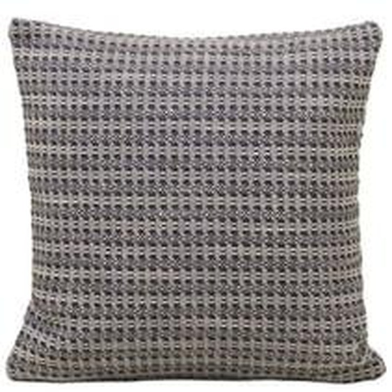 MADURA - Housse de coussin Eirik  en Jacquard texturé et graphique Jaune 40x40 cm - C1
