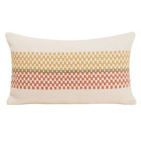 MADURA - Housse de coussin Emeo  en Tissage graphique en coton Vert