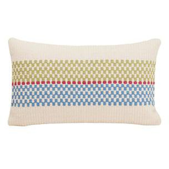 MADURA - Housse de coussin Emeo  en Tissage graphique en coton Vert