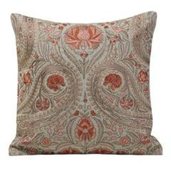 MADURA - Housse de coussin Mircea  en Broderie florale Naturel