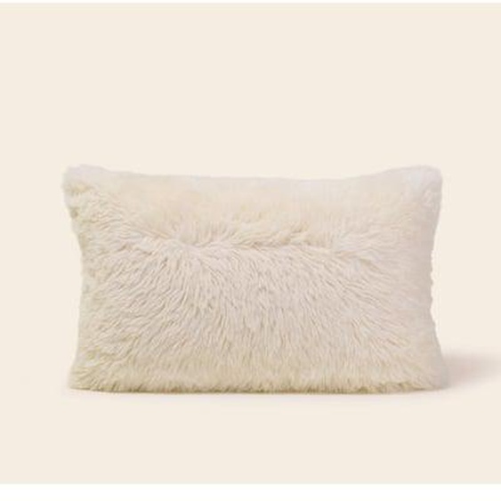 MADURA - Housse de coussin Nansen  en Fausse fourrure Ecru