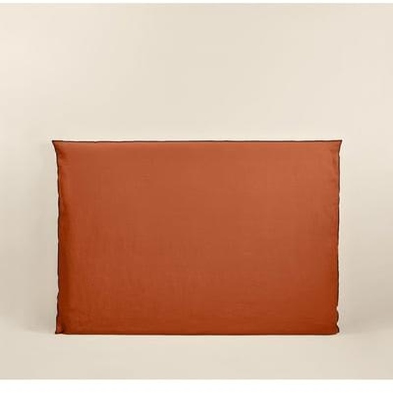 MADURA - Housse de tête de lit Carlina  en Lin lavé légèrement froissé Vert