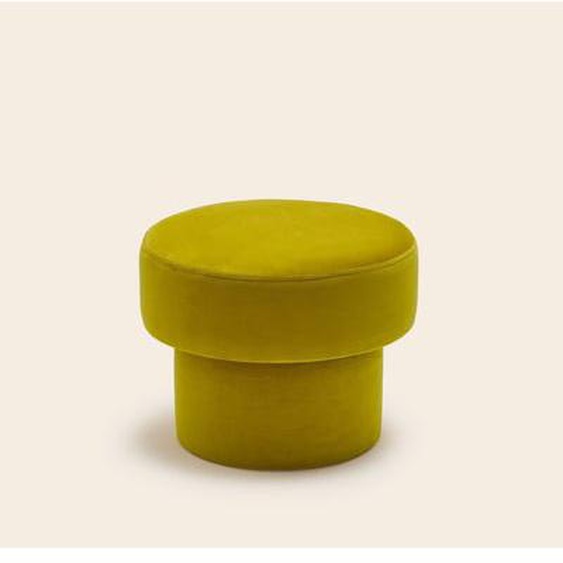 MADURA - Pouf Poppie  en Revêtement en velours lumineux Jaune