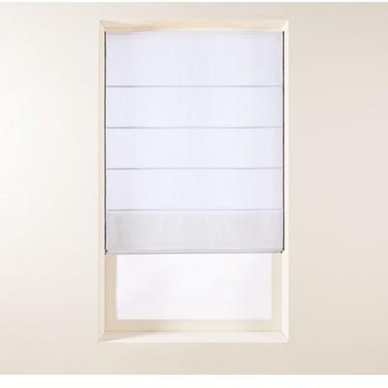 MADURA - Store bateau Carlina  en Lin lavé légèrement froissé Beige