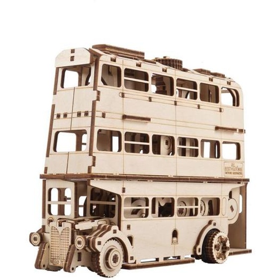 Magicobus – Maquette En Bois Harry Potter À Construire, Bus Mécanique 3d Brown