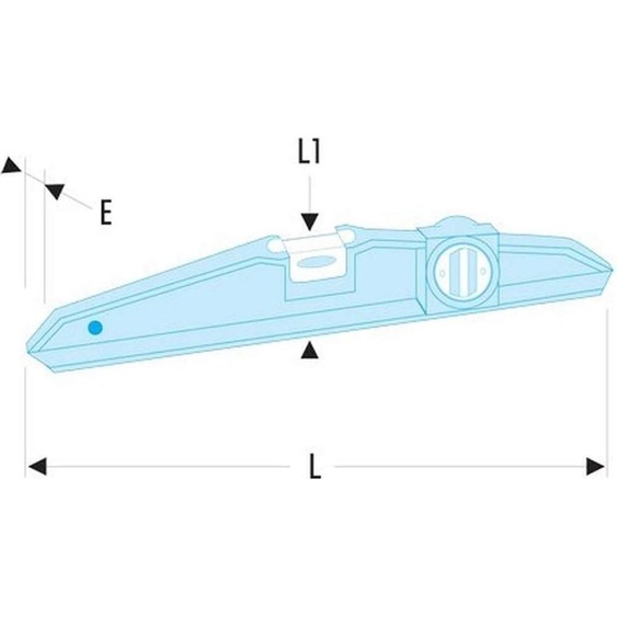 Magneetwasserpas 25 cm 1 pièce 307BM.25 - FACOM Outillage pour le travail du métal