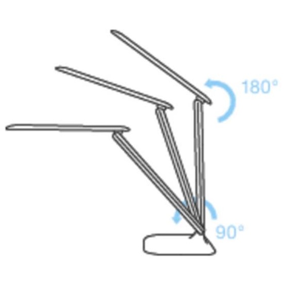 MAGNETOPLAN Lampe de bureau à LED Tropo, avec socle, blanc