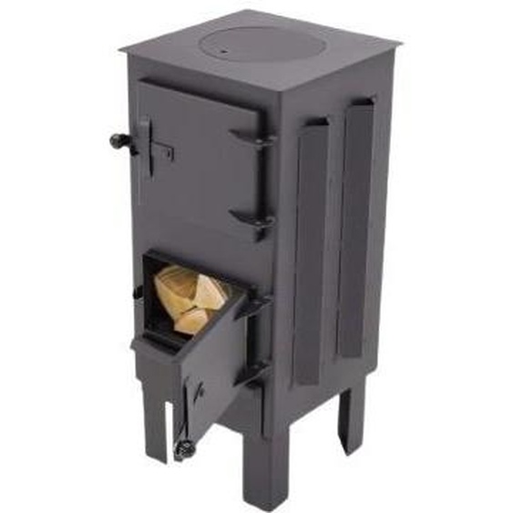 Magnus four avec briques réfractaires GT5 ; Dimensions (LxPxH) : 30 cm x 38 cm x 65 cm ; Couleur : noir