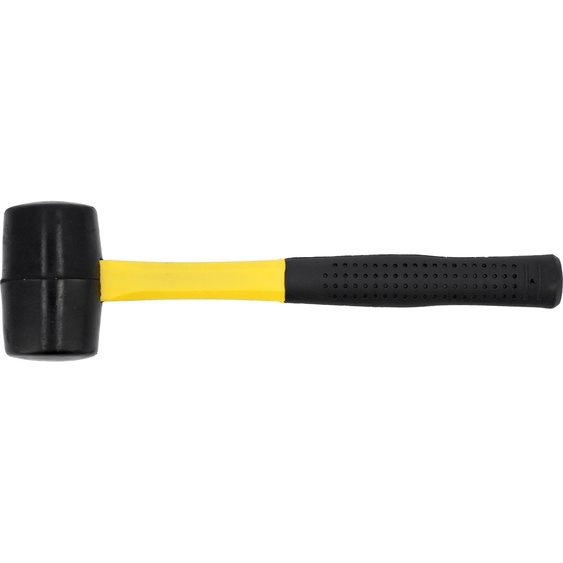 Marteau en caoutchouc 45 mm, manche en fibre de verre, 500 g