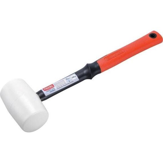 Maillet en caoutchouc, blanc, diamètre 80mm