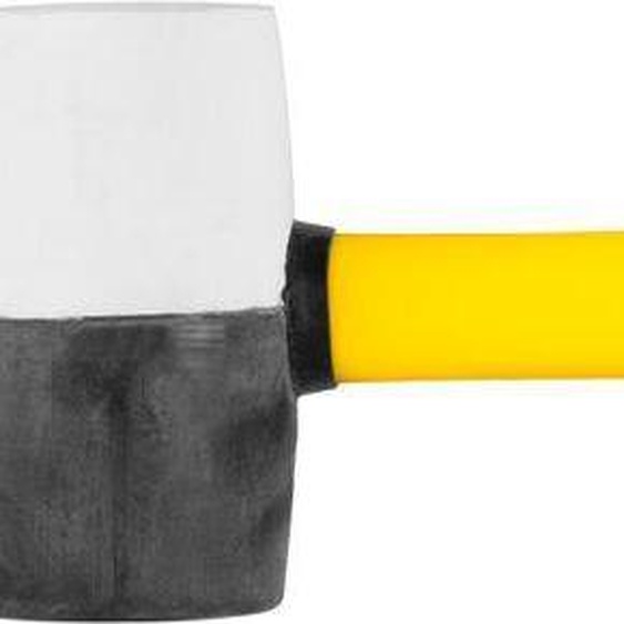 Maillet Strend Pro HM231, 450 g, longueur 300 mm, en caoutchouc, tete noire et blanche, manche en fibre de verre, TPR