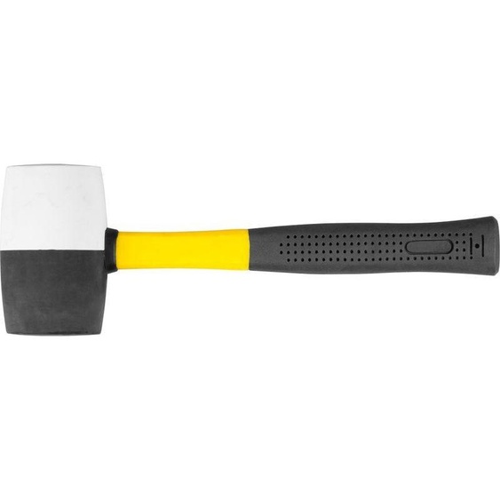 Maillet Strend Pro HM231, 680 g, longueur 320 mm, en caoutchouc, tete noire et blanche, manche en fibre de verre, TPR