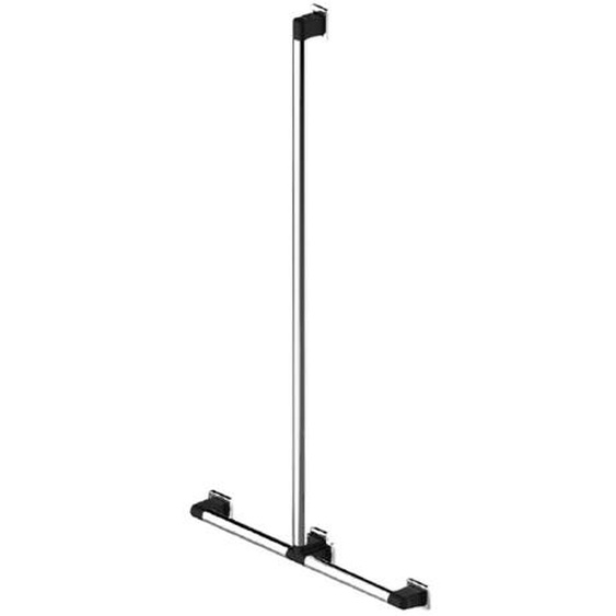 Main courante de douche en T Rugao en acier inoxydable AKW 12014GR-LS