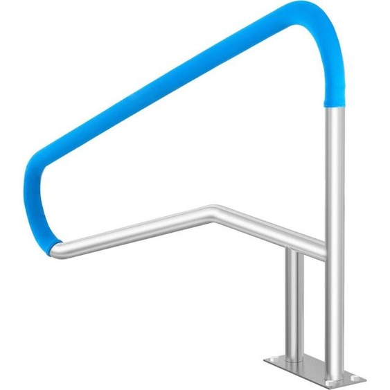 Main courante pour piscine 55 x 32 pouces en acier inoxydable avec plaque de base pour spas
