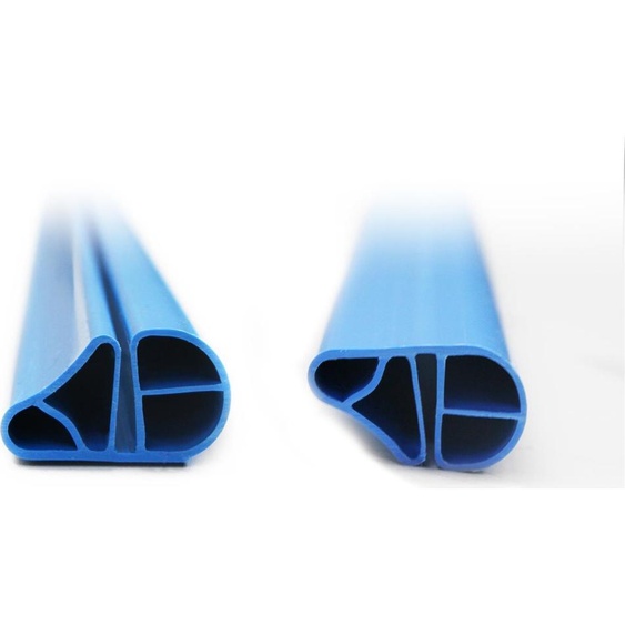 Main courante pour piscine ronde Design 500cm bleue pour chevauchement de la bande daccrochage piscine