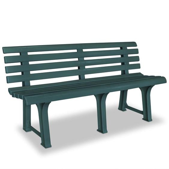 Maison Exclusive Banc de jardin 145,5 cm plastique vert
